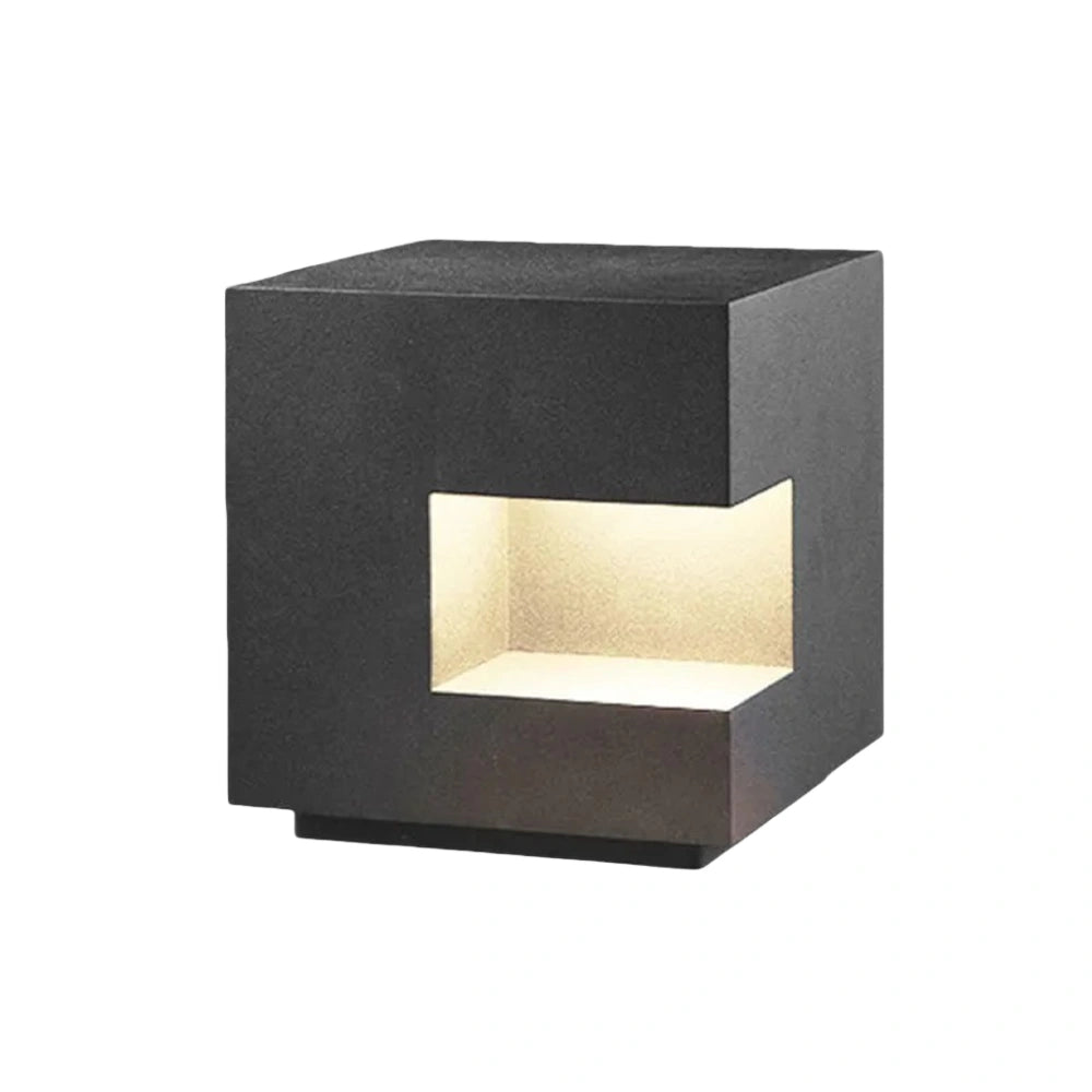 Modern Grey Outdoor Pillar Light